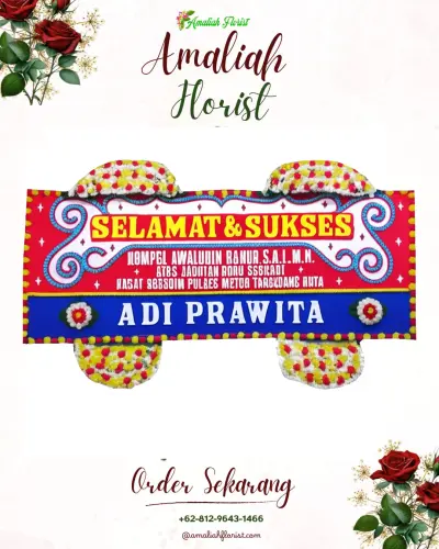 Karangan Bunga Ucapan Selamat di Abadijaya